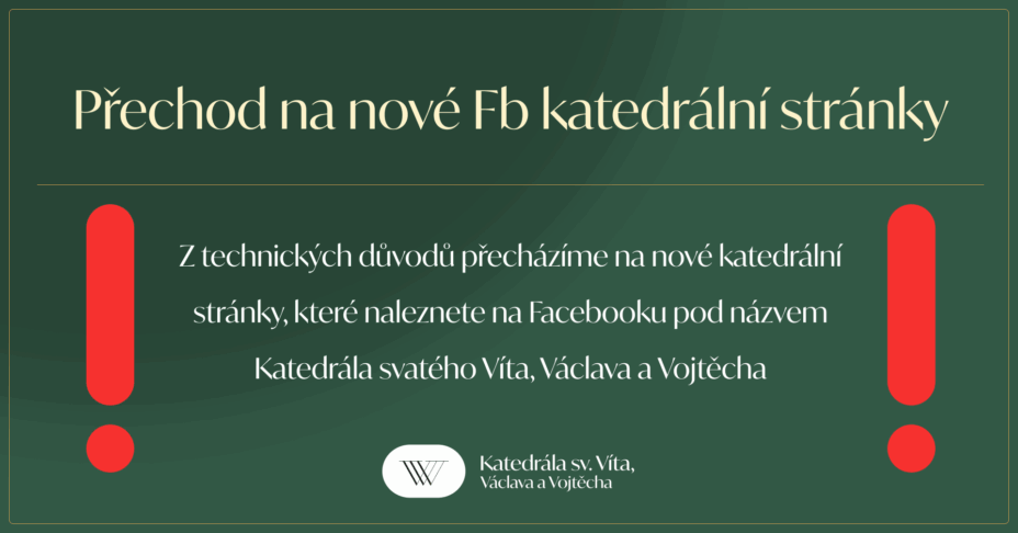 DŮLEŽITÉ: Přechod na nové katedrální Facebookové stránky